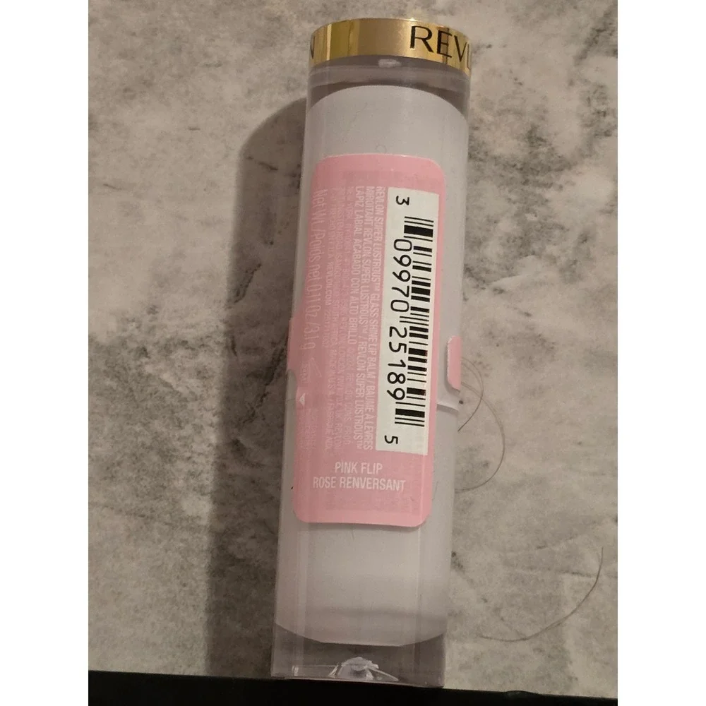 Revlon Super Lustrous Glass Shine Lip Balm 002 Pink Flip High‎ Shine 0.11oz New